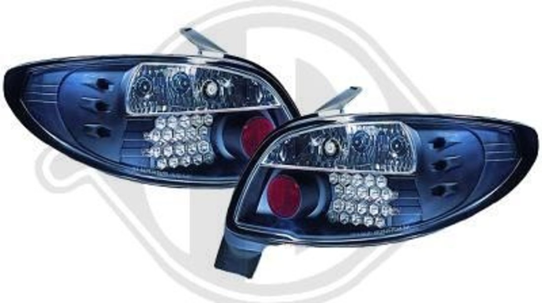 STOPURI CU LED PEUGEOT 206 FUNDAL BLACK -COD 4225998