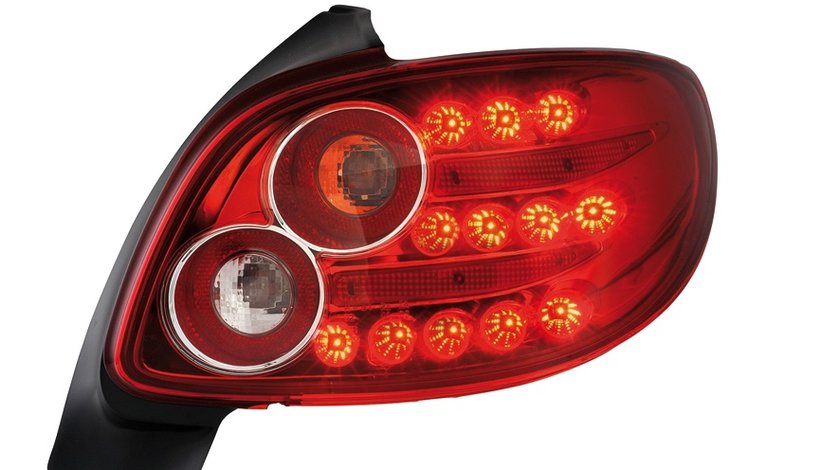 STOPURI CU LED PEUGEOT 206 FUNDAL RED -COD FKRLXLPG013