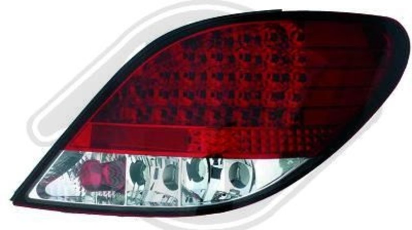 STOPURI CU LED PEUGEOT 207 FUNDAL RED/CRISTAL -COD 4226995