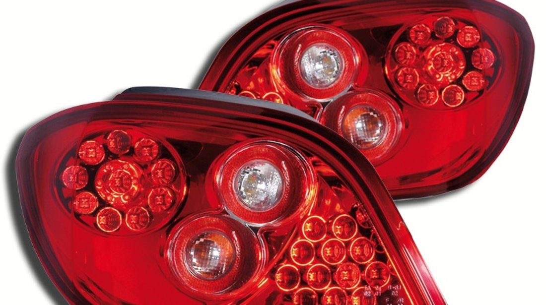 STOPURI CU LED PEUGEOT 307 FUNDAL RED -COD FKRLXLPG019