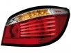 STOPURI CU LED SI FIBRA OPTICA BMW E60 FUNDAL ROSU-CROM -COD RB26ALRC