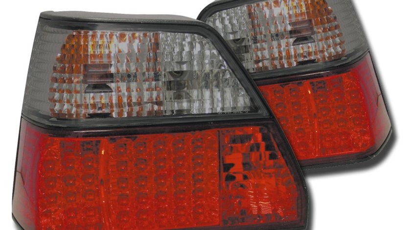 STOPURI CU LED VW GOLF 2 FUNDAL RED/BLACK -COD FKRLXLVW8023