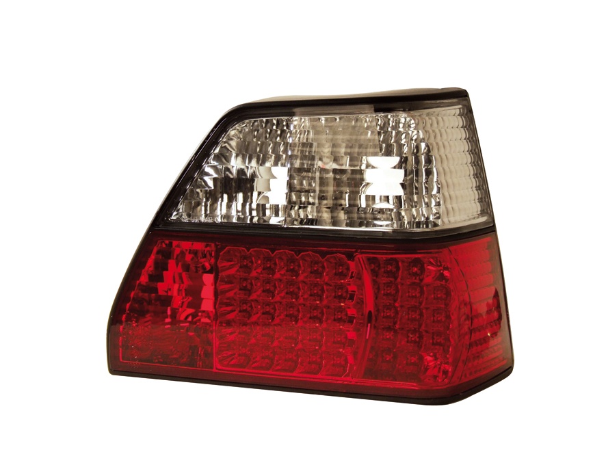 STOPURI CU LED VW GOLF 2 FUNDAL RED/CROM -COD FKRLXLVW511