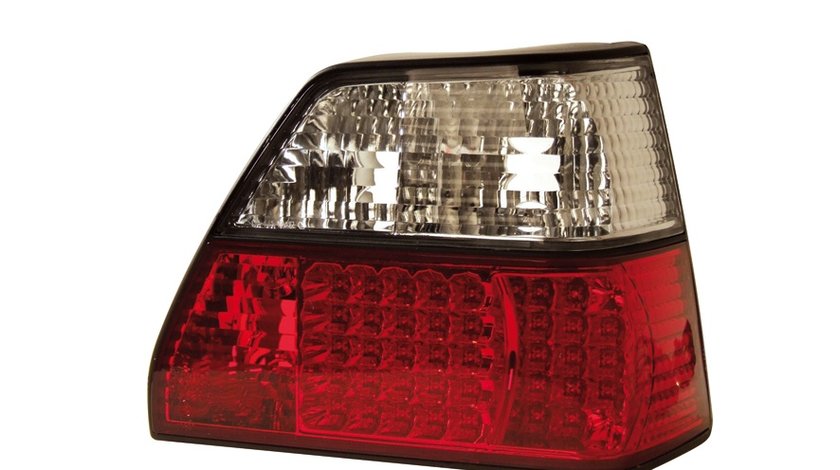STOPURI CU LED VW GOLF 2 FUNDAL RED/CROM -COD FKRLXLVW511