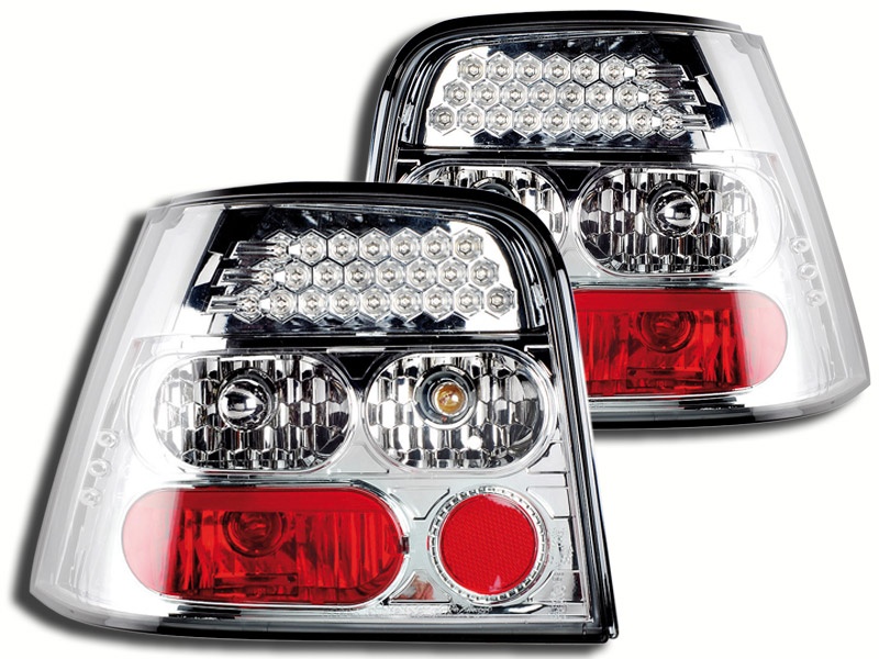 STOPURI CU LED VW GOLF 4 FUNDAL CROM -COD FKRLXLVW055