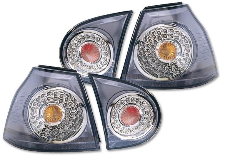 STOPURI CU LED VW GOLF 5 FUNDAL CROM -COD FKRLXLVW9007