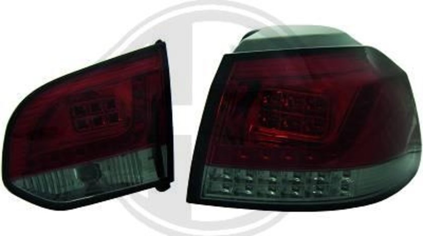 STOPURI CU LED VW GOLF VI FUNDAL RED/BLACK -COD 2215993