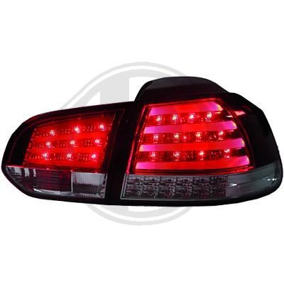 STOPURI CU LED VW GOLF VI FUNDAL RED/CRISTAL -COD 2215991
