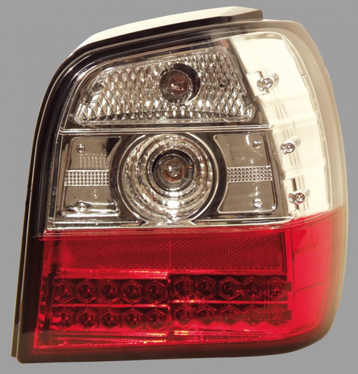 STOPURI CU LED VW POLO 6N FUNDAL RED/CROM -COD FKRLXLVW207