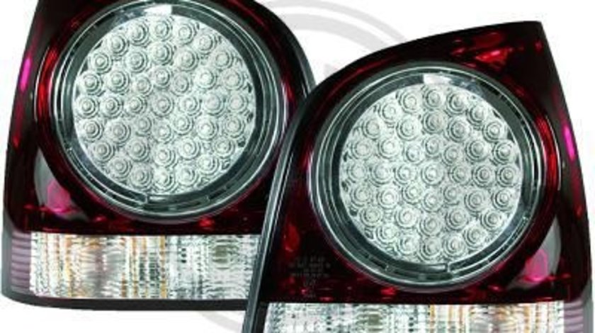 -STOPURI CU LED VW POLO 9N3 FUNDAL RED/CRISTAL -COD 2205995