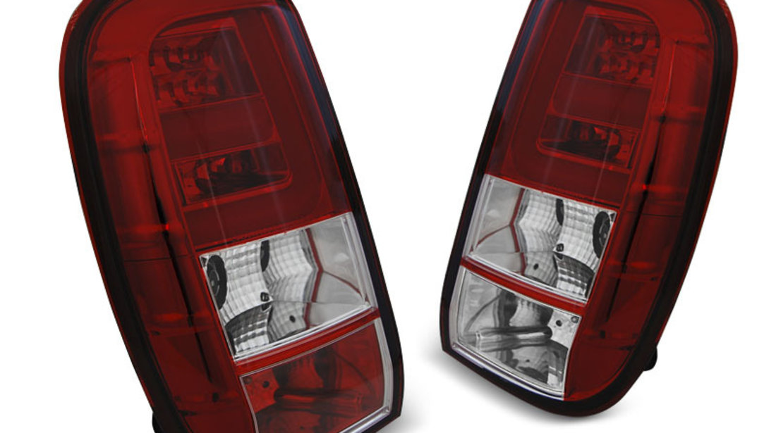 Stopuri DACIA DUSTER 04.10- LED BAR ROSU SI CROM