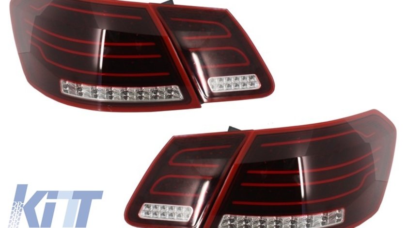 Stopuri Facelift LED Mercedes Benz E-Class W212 2013+ Rosu/Clar