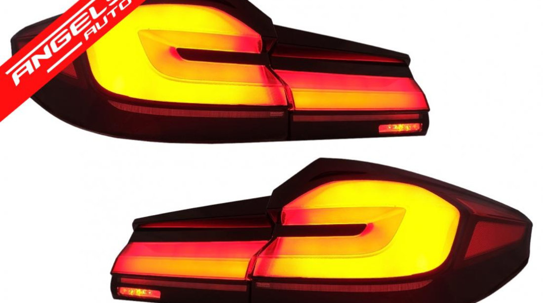 Stopuri Full LED BMW Seria 5 G30 Sedan (17-19) LCI Semnal Dinamic