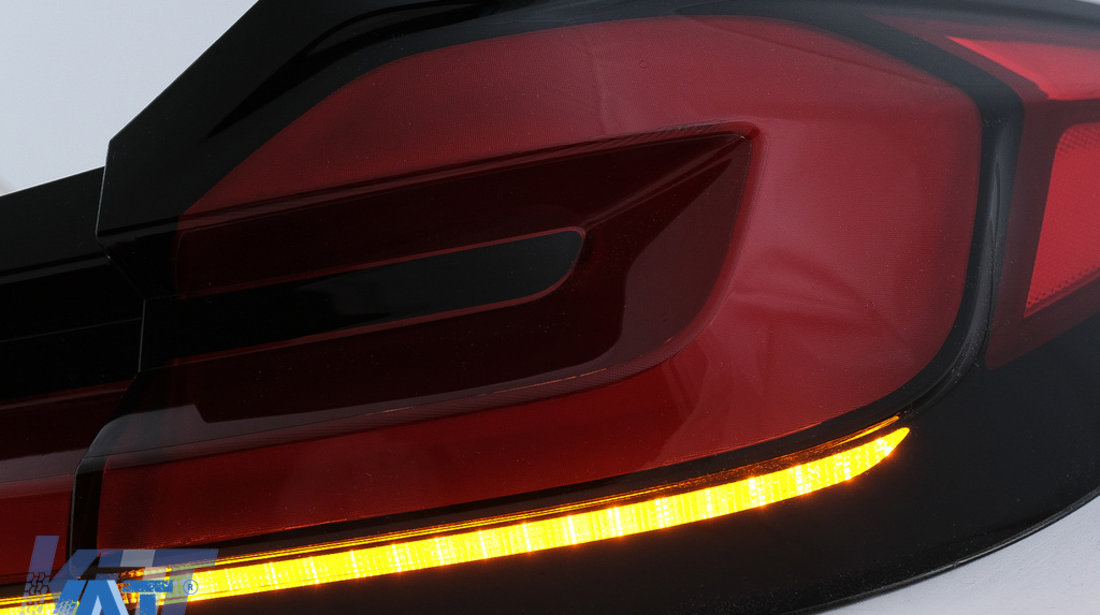 Stopuri Full LED compatibil cu BMW Seria 5 G30 Sedan (2017-2019) LCI Design cu Semnal Dinamic