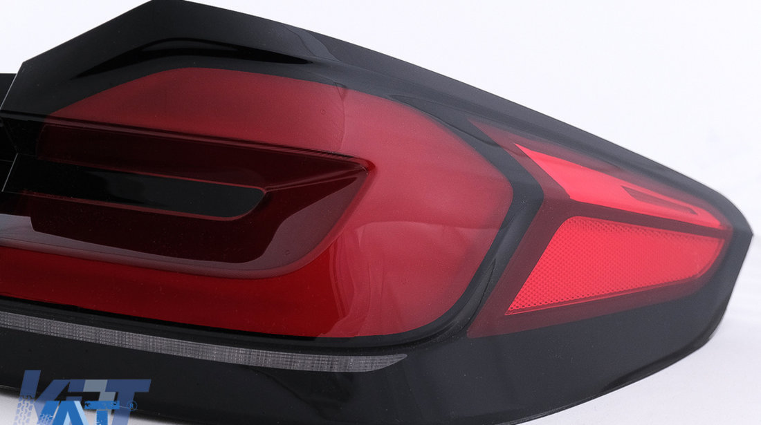 Stopuri Full LED compatibil cu BMW Seria 5 G30 Sedan (2017-2019) LCI Design cu Semnal Dinamic