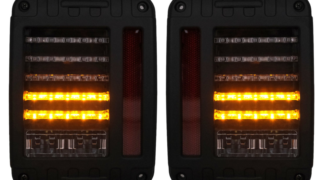 Stopuri Full LED compatibil cu JEEP Wrangler / Rubicon JK (2007-2017)