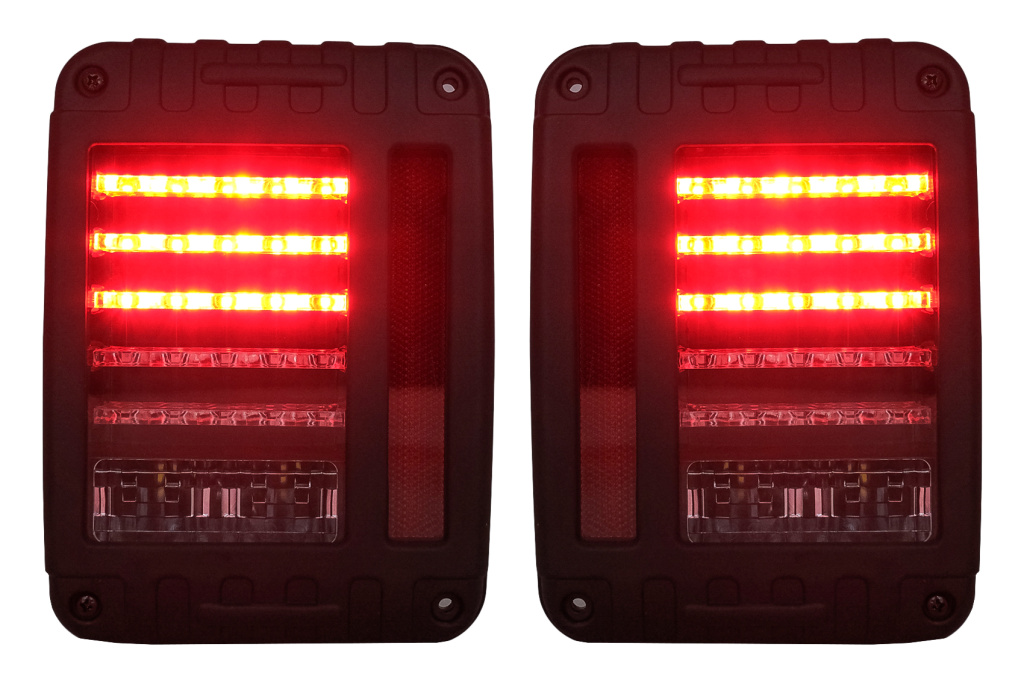Stopuri Full LED compatibil cu JEEP Wrangler / Rubicon JK (2007-2017)