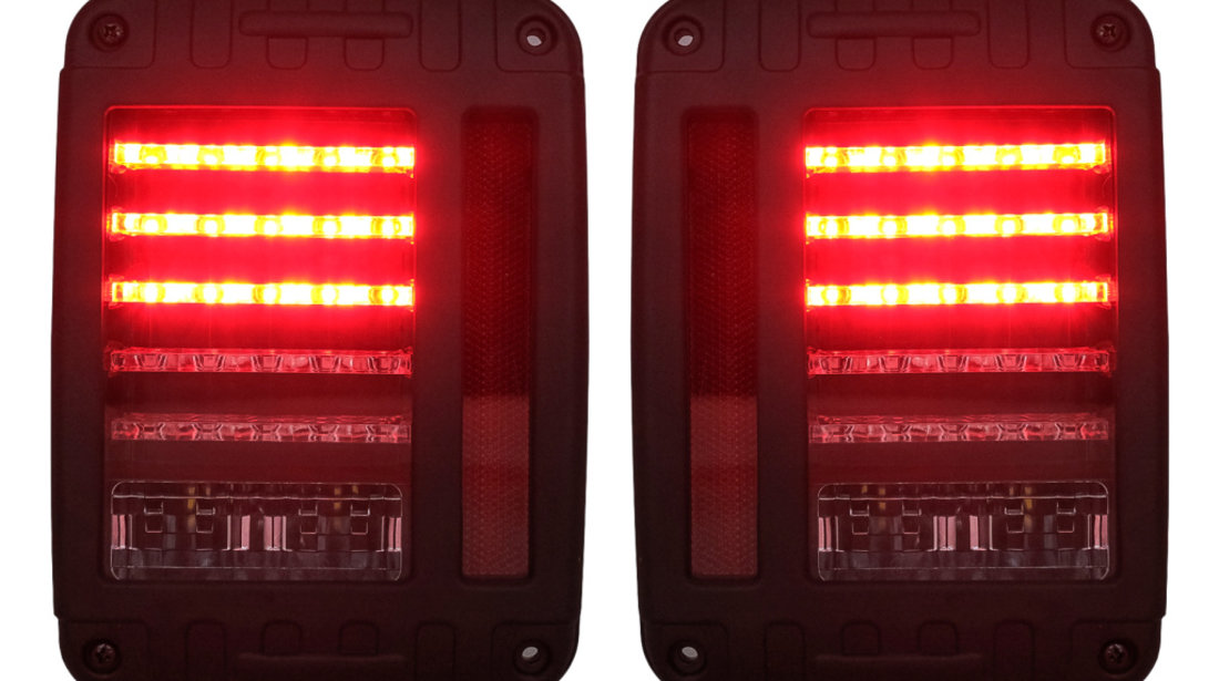 Stopuri Full LED compatibil cu JEEP Wrangler / Rubicon JK (2007-2017)