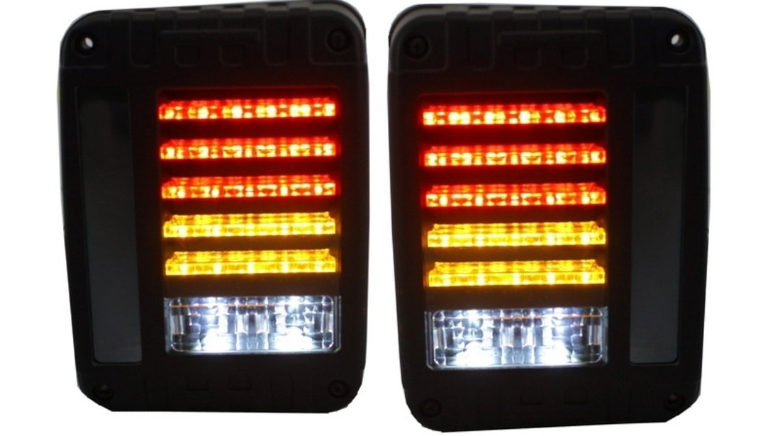 Stopuri Full LED compatibil cu JEEP Wrangler / Rubicon JK (2007-2017) TLJEWJK