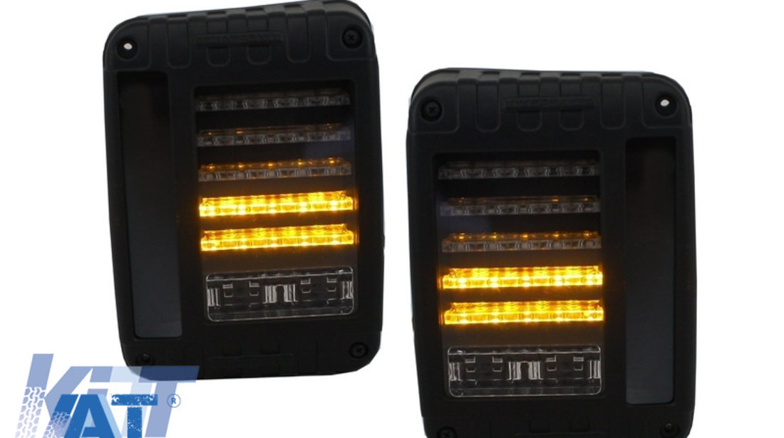 Stopuri Full LED compatibil cu JEEP Wrangler / Rubicon JK (2007-2017)