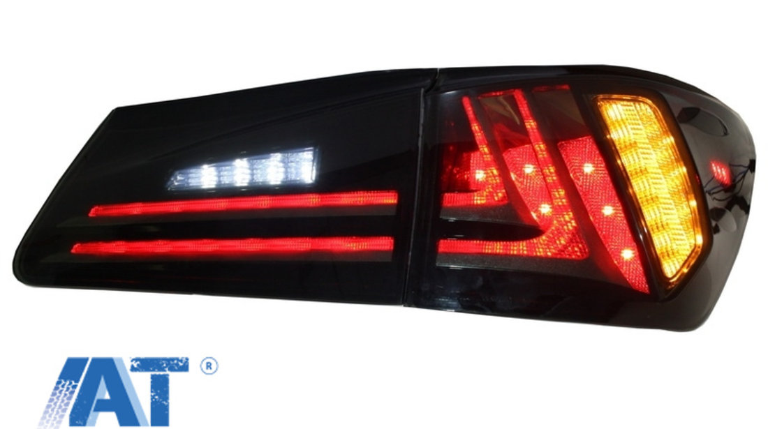 Stopuri Full LED compatibil cu LEXUS IS XE20 (2006-2012) Light Bar Facelift New XE30 Design Fumuriu