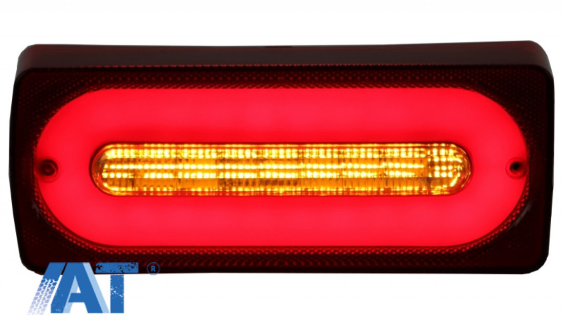 Stopuri Full LED compatibil cu Mercedes G-Class W463 (1989-2015) Rosu Semnalizare Dinamica