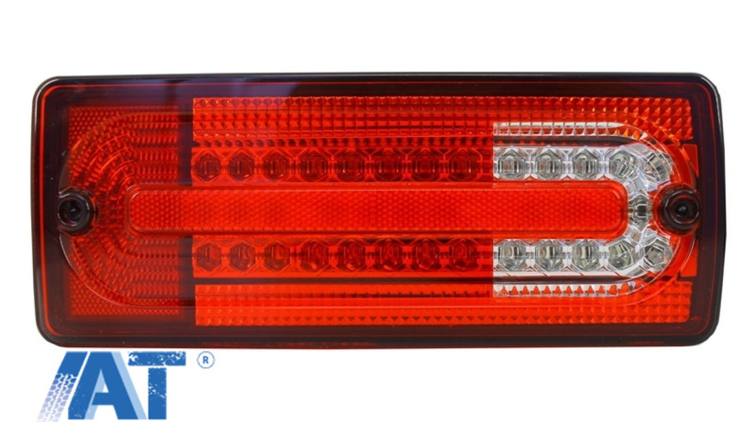 Stopuri Full LED compatibil cu Mercedes W463 G-Class (1989-2015) Rosu Clar