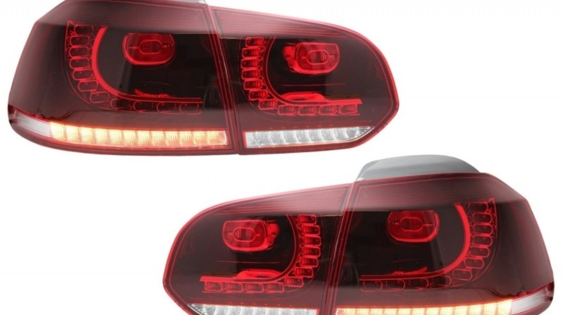 Stopuri Full LED compatibil cu VW Golf 6 VI (2008-2013) GTI R20 Design TLVWG6R20RCLED