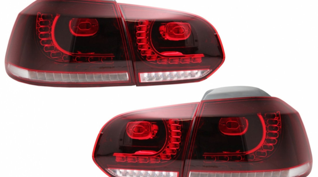 Stopuri Full LED compatibil cu VW Golf 6 VI (2008-2013) GTI R20 Design TLVWG6R20RCLED