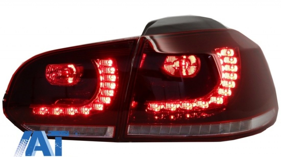 Stopuri FULL LED compatibil cu VW Golf 6 VI (2008-2013) R20 Design Semnal Secvential Dinamic