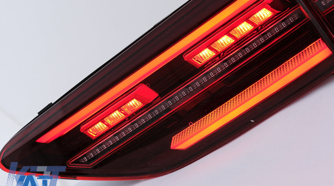 Stopuri Full LED compatibil cu VW Golf VIII Hatchback Mk8 MQB (2020-Up) cu Semnal Dinamic Secvential