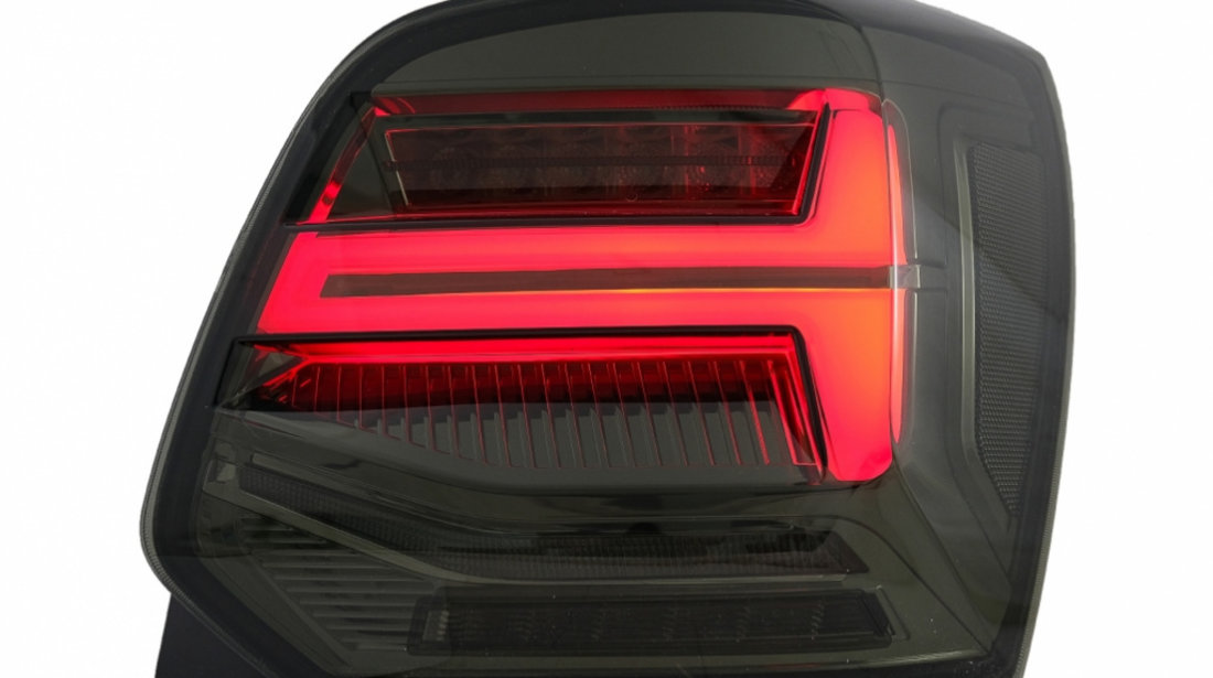 Stopuri Full LED compatibil cu VW POLO 6R 6C 61 (2011-2017) Semnal Dinamic Vento Look Fumuriu TLVWPOMK6S