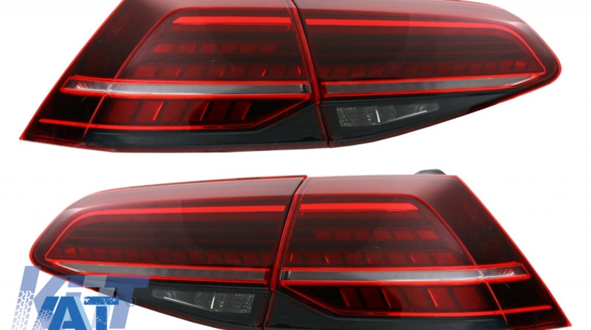 Stopuri Full LED compatibil cuVW Golf 7 & 7.5 VII (2013-2019) Facelift Retrofit G7.5 Look Dinamic Secvential