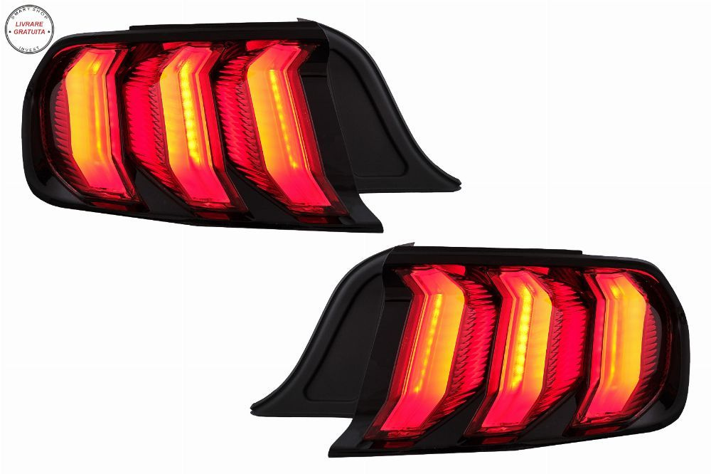 Stopuri Full LED compatibile cu Ford Mustang VI S550 (2015-2019) Semnal Dinamic Se- livrare gratuita