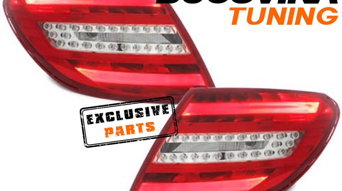 Stopuri Full LED compatibile cu Mercedes Benz C-Class W204 (07-11)