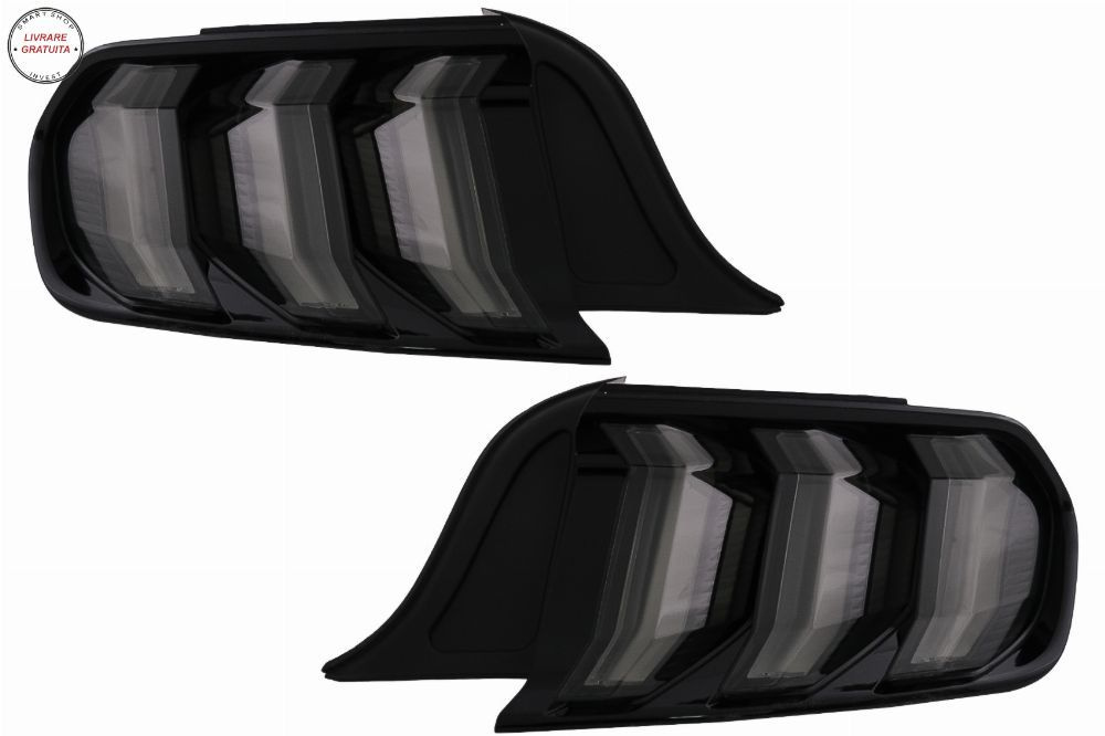 Stopuri Full LED Ford Mustang VI S550 (2015-2019) Fumuriu cu Semnal Dinamic Secven- livrare gratuita
