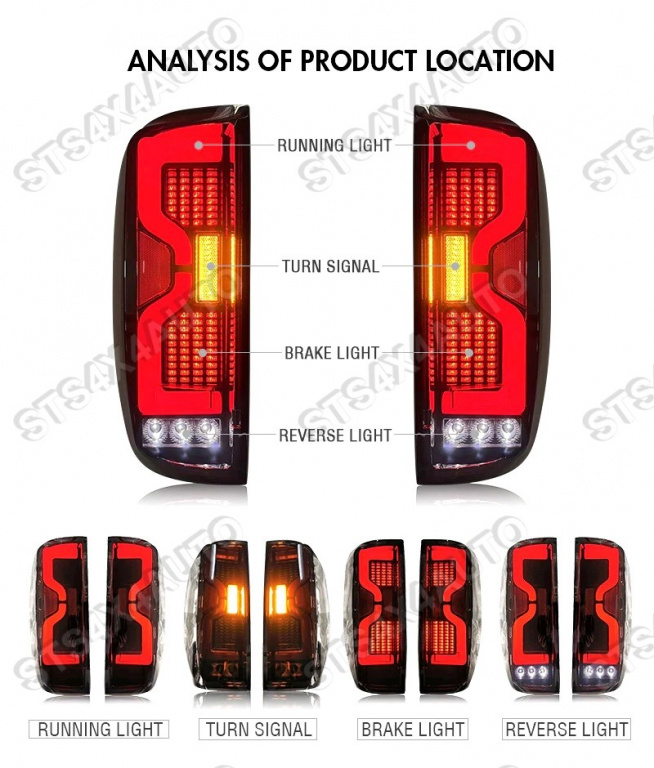 STOPURI FULL LED FORD RANGER T6 T7 T8 2012-2022 SI RAPTOR 2019-2022 [V7]