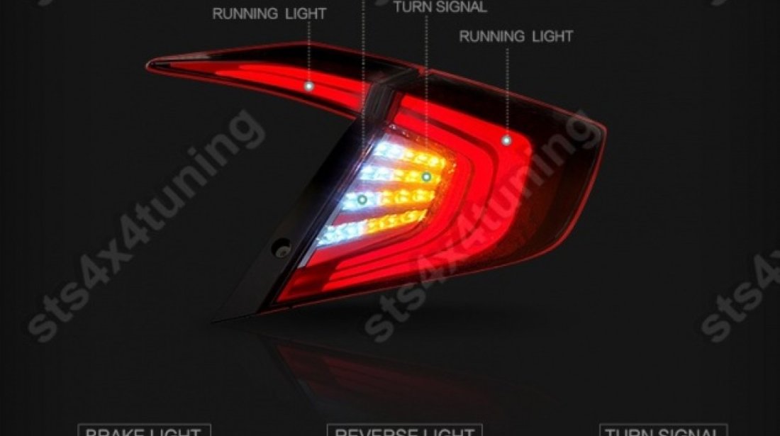 STOPURI FULL LED HONDA CIVIC 2016-2021 SEDAN SMK [V1]