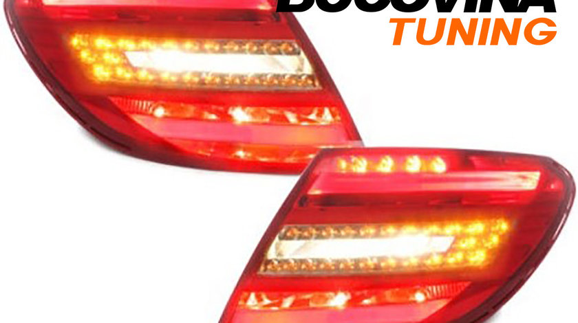 Stopuri Full LED Mercedes Benz C-Class W204 (07-11) Facelift Design