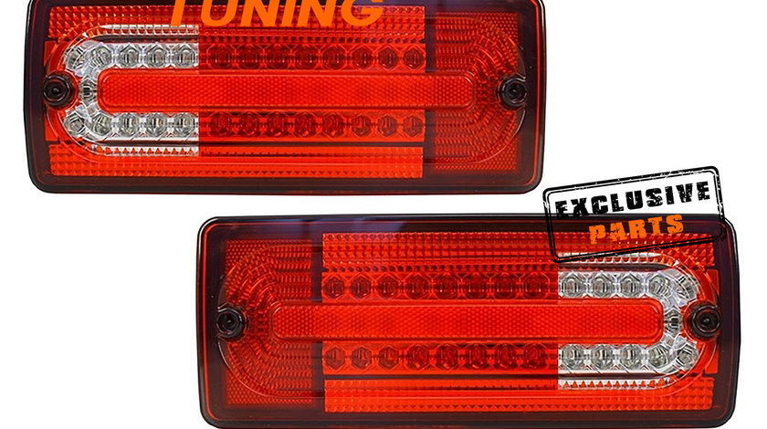 Stopuri Full LED Mercedes Benz W463 G-Class (89-15) Rosu Clar