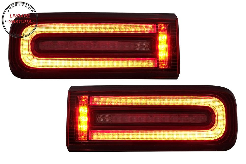 Stopuri Full LED Mercedes G-Class W463 Facelift (2018-2022) LED Dinamic Secvential
