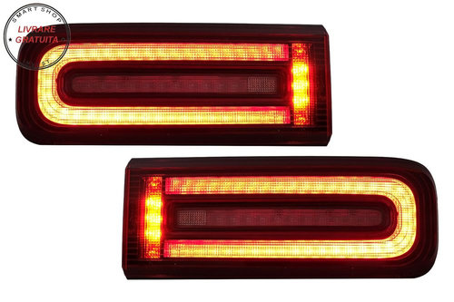 Stopuri Full LED Mercedes G-Class W463 Facelift (2018-2022) LED Dinamic Secvential- livrare gratuita