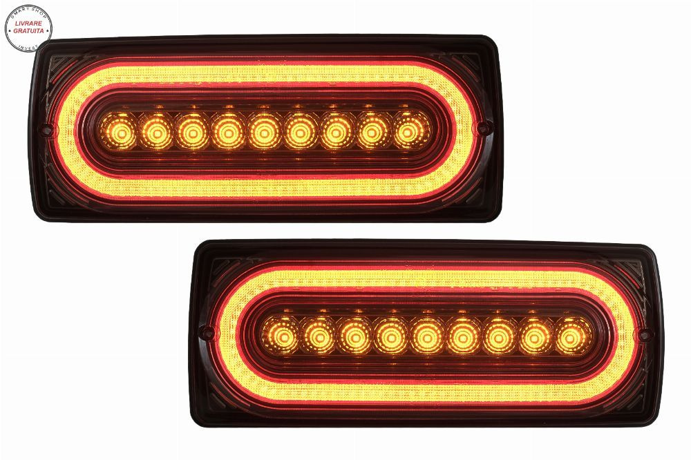 Stopuri Full LED Mercedes W463 G-Class (1989-2017) Semnal Secvential Dinamic Fumur- livrare gratuita
