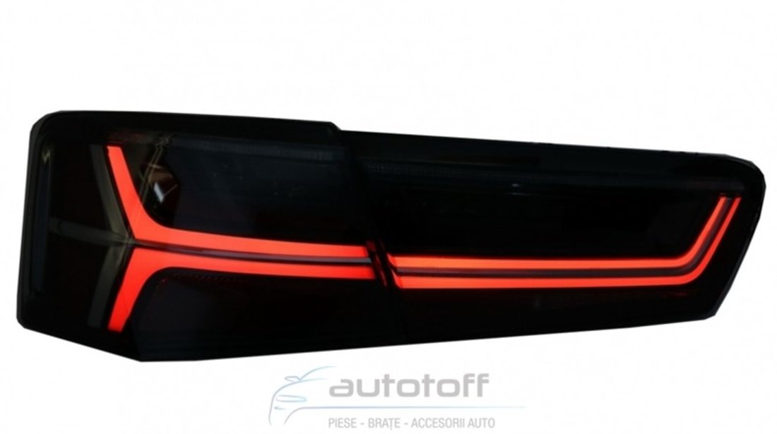 Stopuri Full LED Pentru Audi A6 C7 (2011-2014) Facelift Design Semnalizare Secventiala