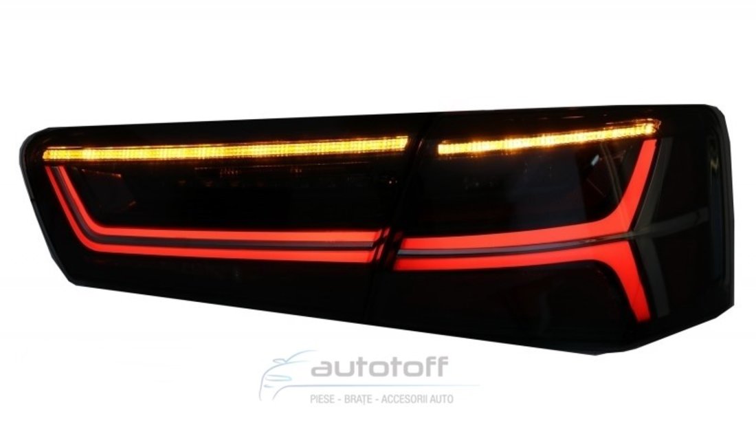 Stopuri Full LED Pentru Audi A6 C7 (2011-2014) Facelift Design Semnalizare Secventiala