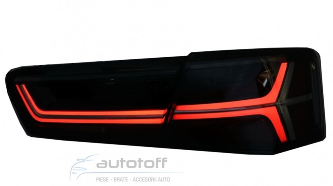 Stopuri Full LED Pentru Audi A6 C7 (2011-2014) Facelift Design Semnalizare Secventiala