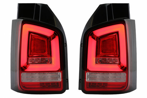 Stopuri Full LED Rosu Clar compatibile cu VW Transporter T5 (2003-2009) Semnal Dinamic TLVWT5LED