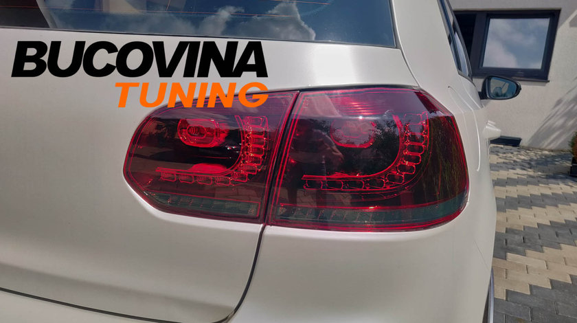 Stopuri full LED VW Golf 6 (08-12) Rosu Fumuriu GTI R Design