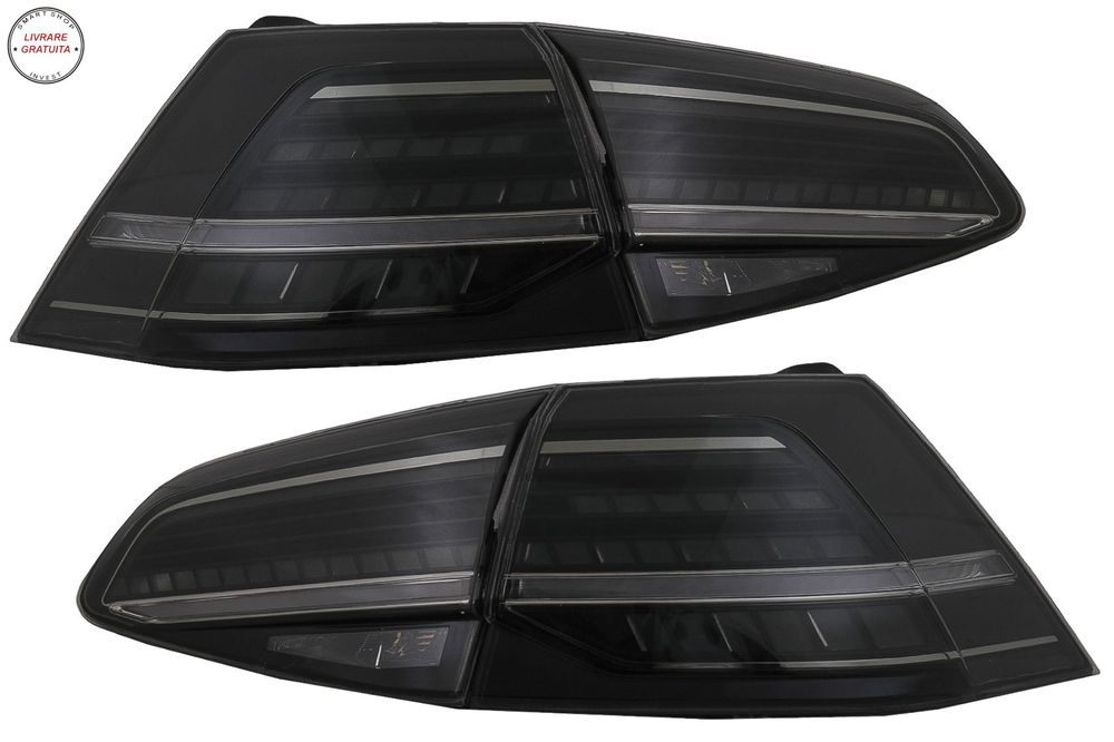 Stopuri Full LED VW Golf 7 7.5 VII (2012-2020) Facelift G7.5 Look Fumurii- livrare gratuita