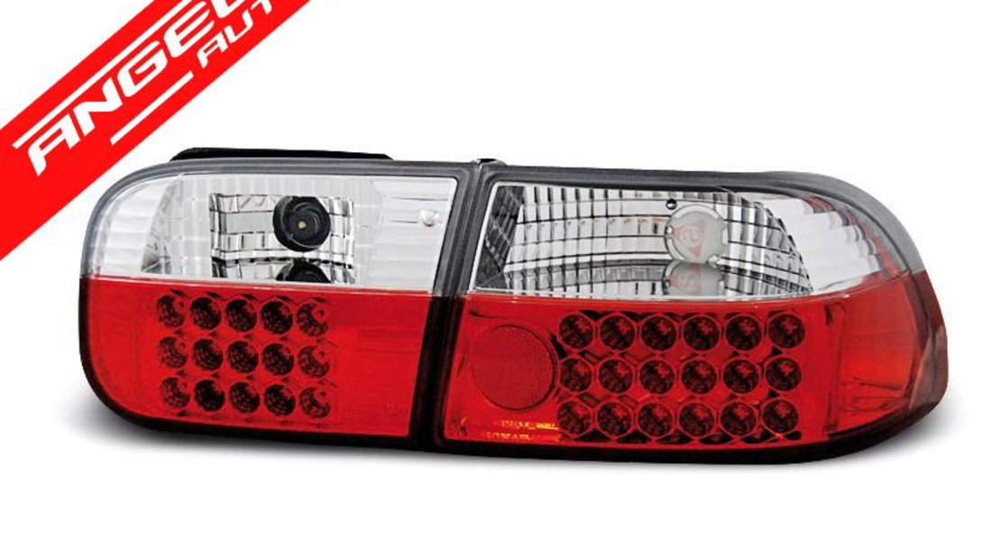 Stopuri HONDA CIVIC 09.91-08.95 2D/4D Rosu Alb LED